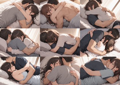 Nova Anime XL v15.0 - 抱き合っているシーンを表現するプロンプト、画像生成結果:画像7