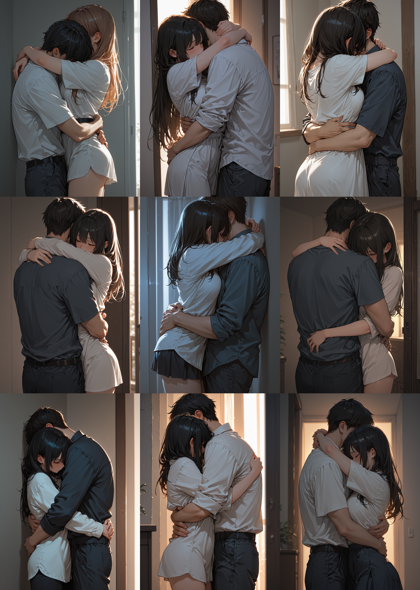 RAMTHRUST'S-NSFW-PINK-ALCHEMY-MIX v1.76 - 抱き合っているシーンを表現するプロンプト、画像生成結果:画像4