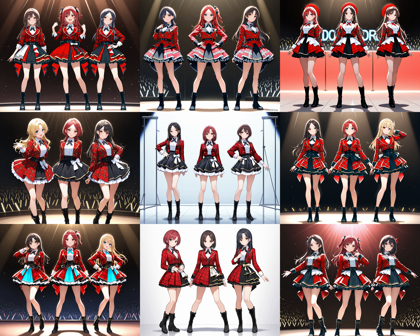 Nova Anime XL v9.0 - アイドルのコスチュームを表現するプロンプト、画像生成結果:画像3
