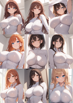 WAI-NSFW-Illustrious v14.0 - 実現不可能なほど体のラインにフィットしたデザインの衣装を表現するプロンプトと画像生成結果:画像5
