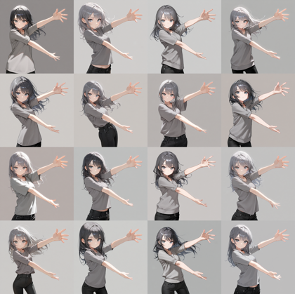 T-illunai3 v6 - 「じゃーん！こちらです！」のポーズのプロンプト、画像生成結果:画像6