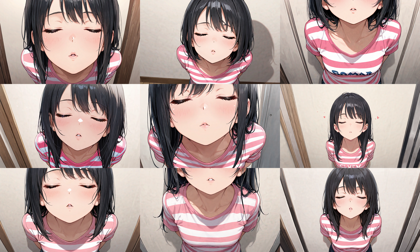 Nova Anime XL v10.0 - キスをおねだりする表情、シーンを表現するプロンプト、画像生成結果:画像3