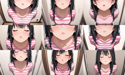 Prefect Illustrious v3 - キスをおねだりする表情、シーンを表現するプロンプト、画像生成結果:画像4