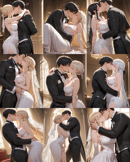 Prefect illustrious XL v4.0 - キスシーンを表現するプロンプト、画像生成結果:画像4