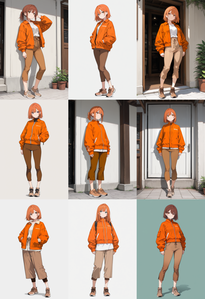 AlcAI - AnimeHaven awakening - v30 - ひざ丈程度の長さのパンツを表現するプロンプト、画像生成結果:画像4