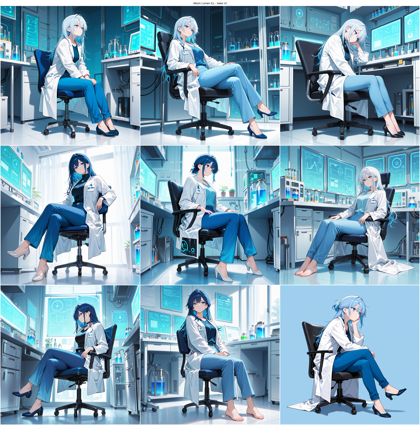 Akium Lumen ILL - base v3 - 白衣を表現するプロンプト、画像生成結果:画像7