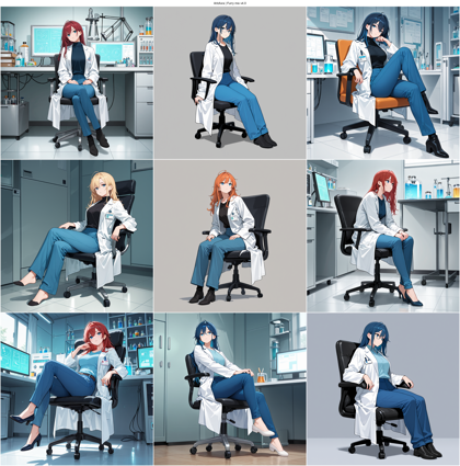 Artofura | Furry mix v4.0 - 白衣を表現するプロンプト、画像生成結果:画像10