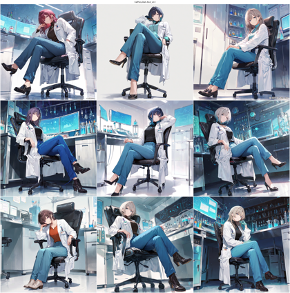 CatPony-Dark Ani-il_v4.0 - 白衣を表現するプロンプト、画像生成結果:画像12