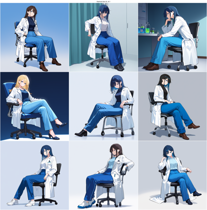 Raehoshi illust XL v9.1 - 白衣を表現するプロンプト、画像生成結果:画像4