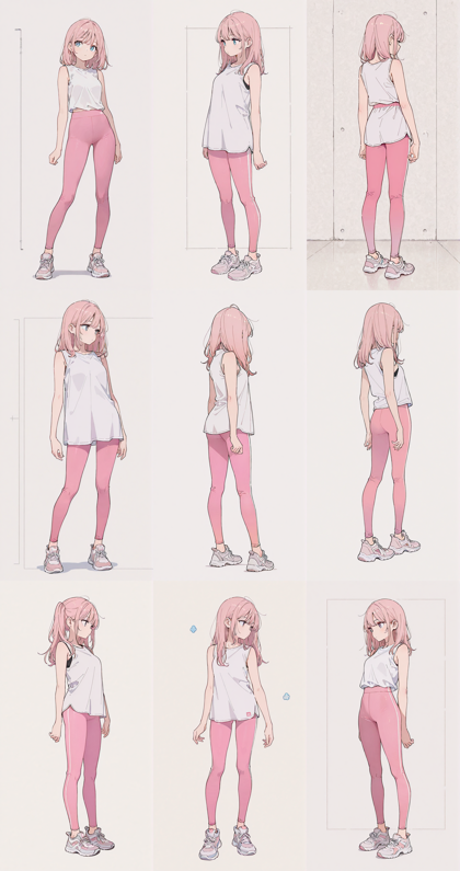 RIN Flanime Illustrious v3.0 - レギンス (脚にフィットする伸縮素材のボトムス) を表現するプロンプト、画像生成結果:画像9