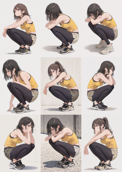 RIN Flanime Illustrious v3.0 - レギンス (脚にフィットする伸縮素材のボトムス) を表現するプロンプト、画像生成結果:画像15