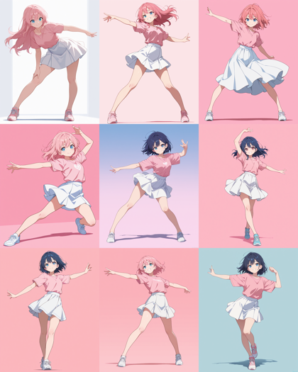 boleromix v9.00 - キャラクターの線を細い線、均一な線で生成するプロンプトと設定、画像生成結果:画像13