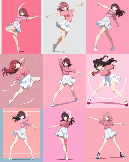 dXjmX-illus X8 - キャラクターの線を細い線、均一な線で生成するプロンプトと設定、画像生成結果:画像10