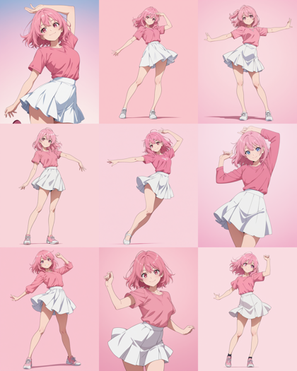 HDA_Another_Rainbow v1.0 - キャラクターの線を細い線、均一な線で生成するプロンプトと設定、画像生成結果:画像11