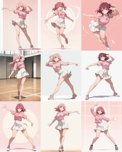 Nova Anime XL v16.0 - キャラクターの線を細い線、均一な線で生成するプロンプトと設定、画像生成結果:画像2