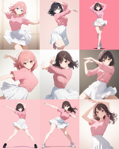 Obsession v3.1 - キャラクターの線を細い線、均一な線で生成するプロンプトと設定、画像生成結果:画像8