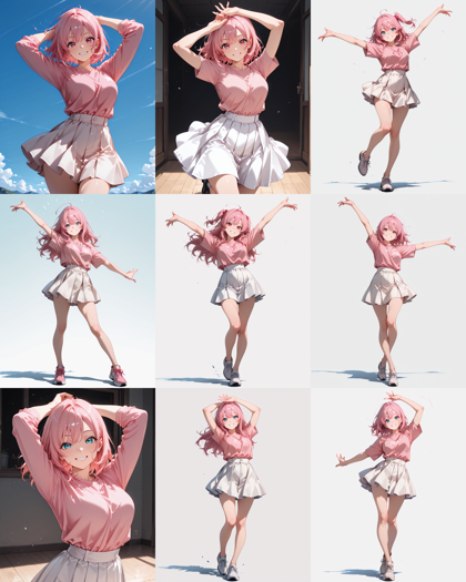 PPPAnimix-IL 19.0 - キャラクターの線を細い線、均一な線で生成するプロンプトと設定、画像生成結果:画像15