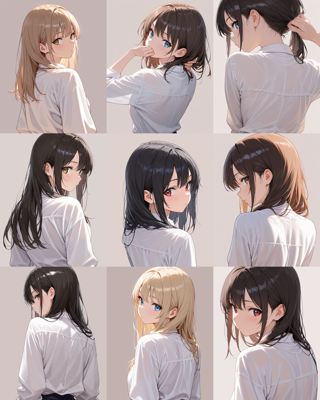 WAI-NSFW Illustrious v14.0 - 振り向いているポーズを生成するプロンプト:画像2