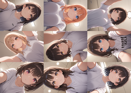 Dvine v5.1 - 上からのぞき込まれているシーンを表現するプロンプト、画像生成結果:画像6