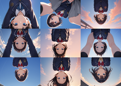 Dvine v5.1 - 上からのぞき込まれているシーンを表現するプロンプト、画像生成結果:画像12