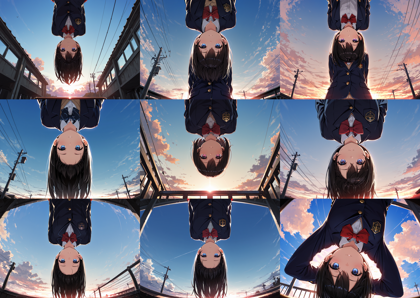 HakushiMix v1.41 - 上からのぞき込まれているシーンを表現するプロンプト、画像生成結果:画像11