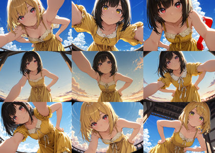 HakushiMix v1.41 - 上からのぞき込まれているシーンを表現するプロンプト、画像生成結果:画像17