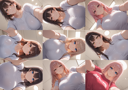 Prefects Illustrious v2.0p - 上からのぞき込まれているシーンを表現するプロンプト、画像生成結果:画像4