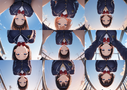 Prefects Illustrious v2.0p - 上からのぞき込まれているシーンを表現するプロンプト、画像生成結果:画像10