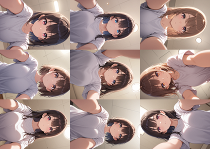 WAI-NSFW Illustrious v14.0 - 上からのぞき込まれているシーンを表現するプロンプト、画像生成結果:画像2