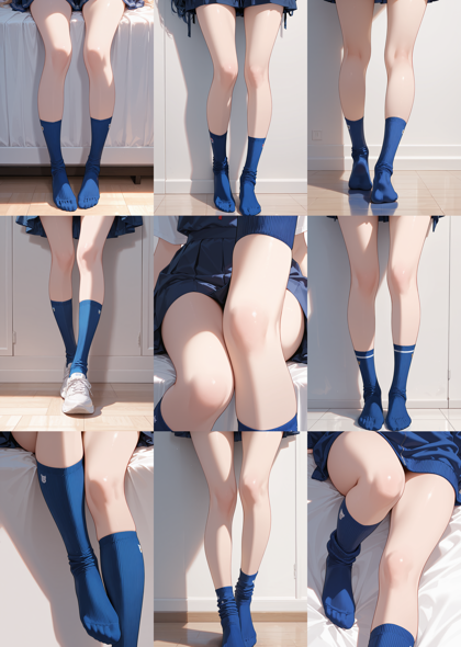 Akium Lumen ILL - base v3 - 下半身 (腰から下)を表現する構図のプロンプト、画像生成結果:画像5