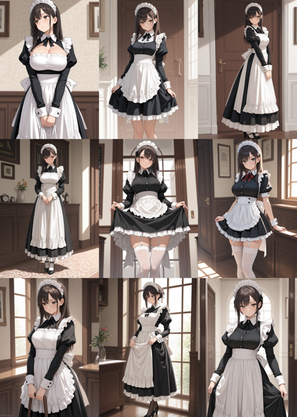 Artofura | Furry mix v4.0 - メイド服を表現するプロンプト、画像生成結果:画像6