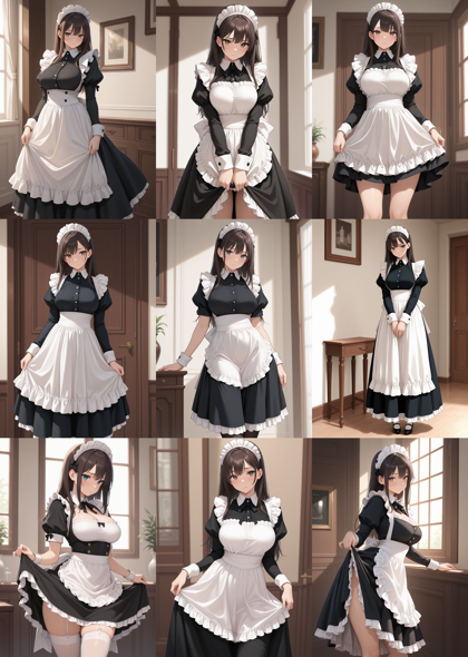 Mergestein - Animu Reborn - メイド服を表現するプロンプト、画像生成結果:画像10