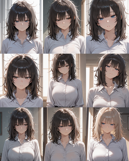 Prefect illustrious XL v4.0 - 寝癖、ぼさぼさ頭を表現するプロンプト、画像生成結果:画像6