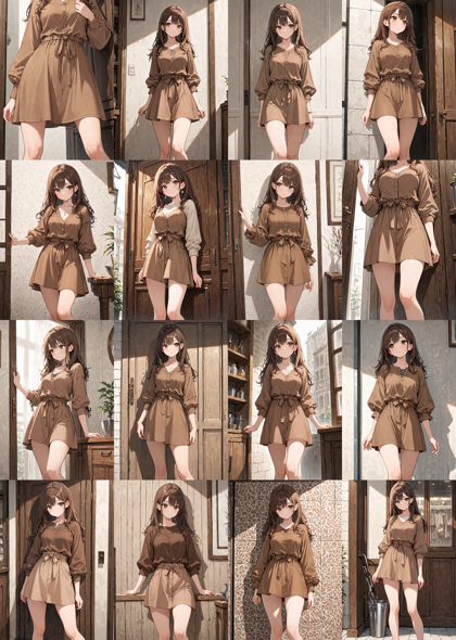 Nova Anime XL v12.5 - キャラクターの体の向き(正面、横向き、斜めから)を指定するプロンプト、画像生成結果:画像12