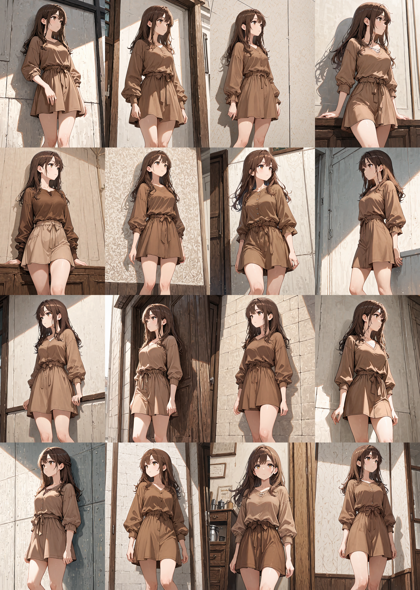 Nova Anime XL v12.5 - キャラクターの体の向き(正面、横向き、斜めから)を指定するプロンプト、画像生成結果:画像15