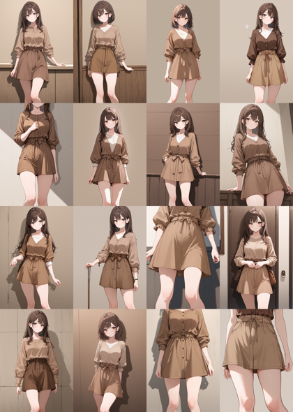 WAI-illustrious-SDXL v15.0 - キャラクターの体の向き(正面、横向き、斜めから)を指定するプロンプト、画像生成結果:画像11