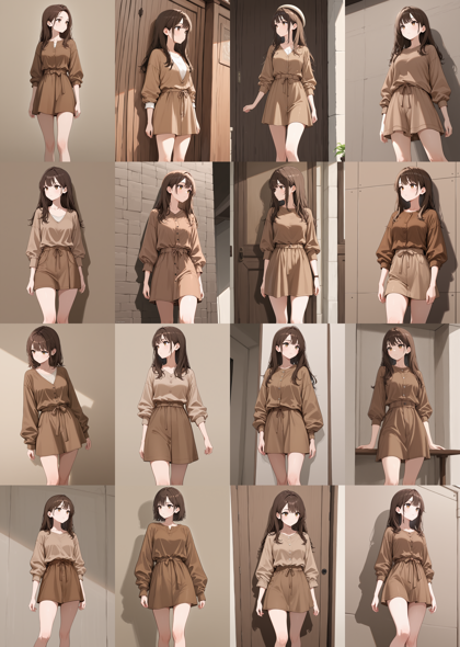 WAI-illustrious-SDXL v15.0 - キャラクターの体の向き(正面、横向き、斜めから)を指定するプロンプト、画像生成結果:画像14