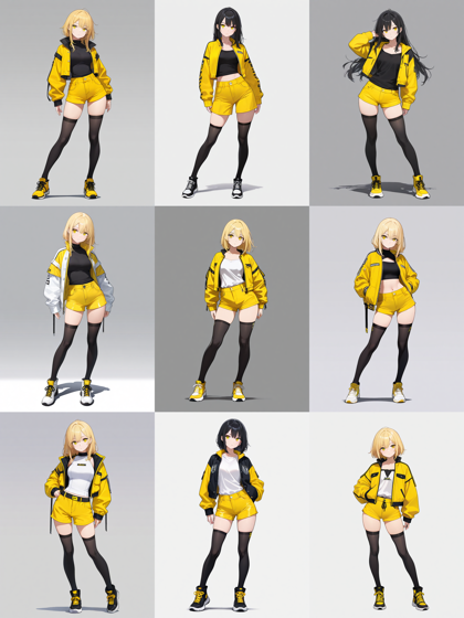 Nova Anime XL v7.0 - モデル立ちポーズのプロンプト・画像生成結果:画像3