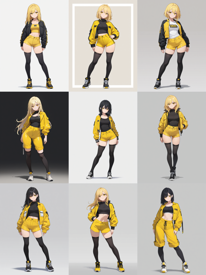 Stein Illustrious v11.0 - モデル立ちポーズのプロンプト・画像生成結果:画像4