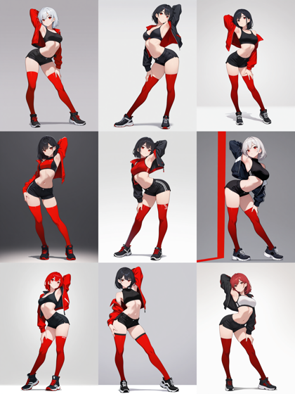 Stein Illustrious v11.0 - モデル立ちポーズのプロンプト・画像生成結果:画像8