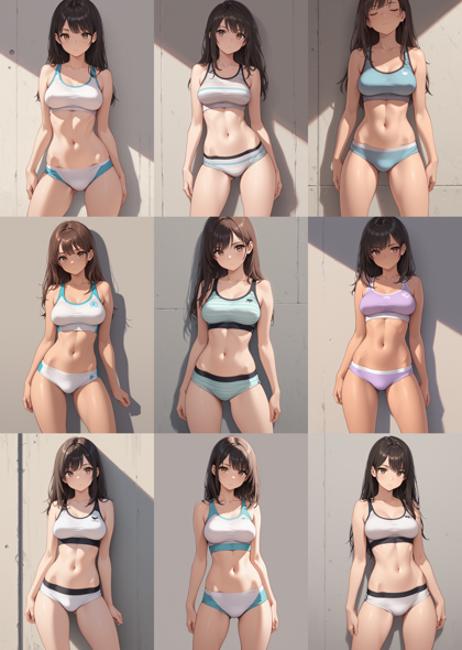 SteinIllustrious v16 - 露出を抑えたビキニの水着を表現するプロンプト、画像生成結果:画像7