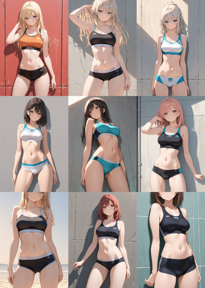 Unholy Desire Mix - Sinister v7.0 - 露出を抑えたビキニの水着を表現するプロンプト、画像生成結果:画像6