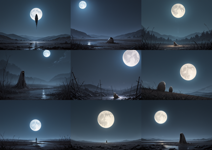 REED MIX illustrious SDXL s1.0 - 満月、三日月、月を描画するプロンプト、画像生成結果:画像6