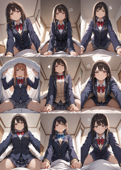 Nova Anime XL v15.0 - 馬乗りになっているシーンを表現するプロンプト、画像生成結果:画像2