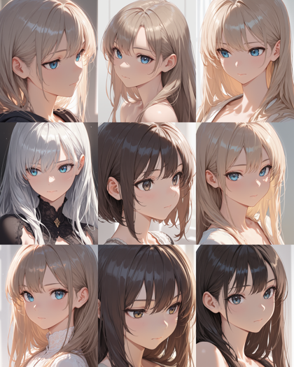 WAI-illustrious-SDXL v16.0 - 開いた口、閉じた口を表現するプロンプト、画像生成結果:画像6