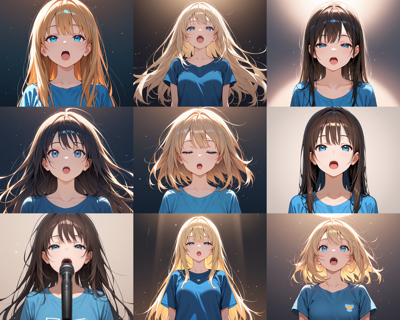 WAI-NSFW-Illustrious v14.0 - 口を縦に開く表情を表現するプロンプトと画像生成結果:画像8