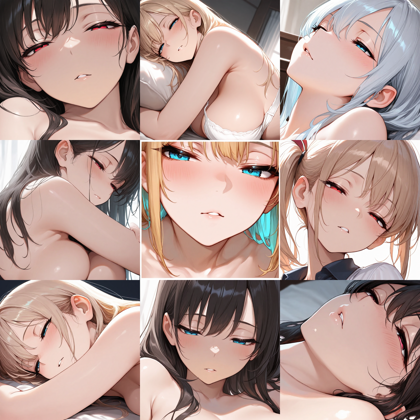 Hassaku XL v3.2 - 細目、目を細めた表情を表現するプロンプト、画像生成結果:画像9