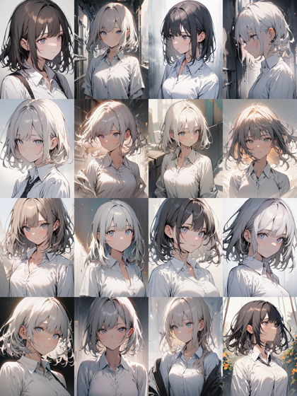 トップス (上半身の服) のネックライン、首周りのデザインのプロンプト:画像5