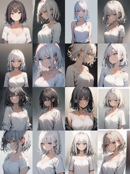 トップス (上半身の服) のネックライン、首周りのデザインのプロンプト:画像15
