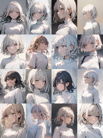 トップス (上半身の服) のネックライン、首周りのデザインのプロンプト:画像11